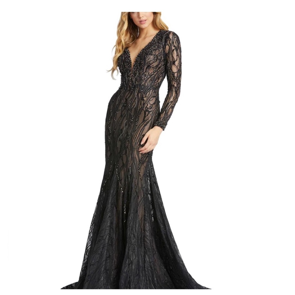 Mac Duggal Beaded Gown